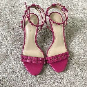BCBGeneration hot pink studded sandals